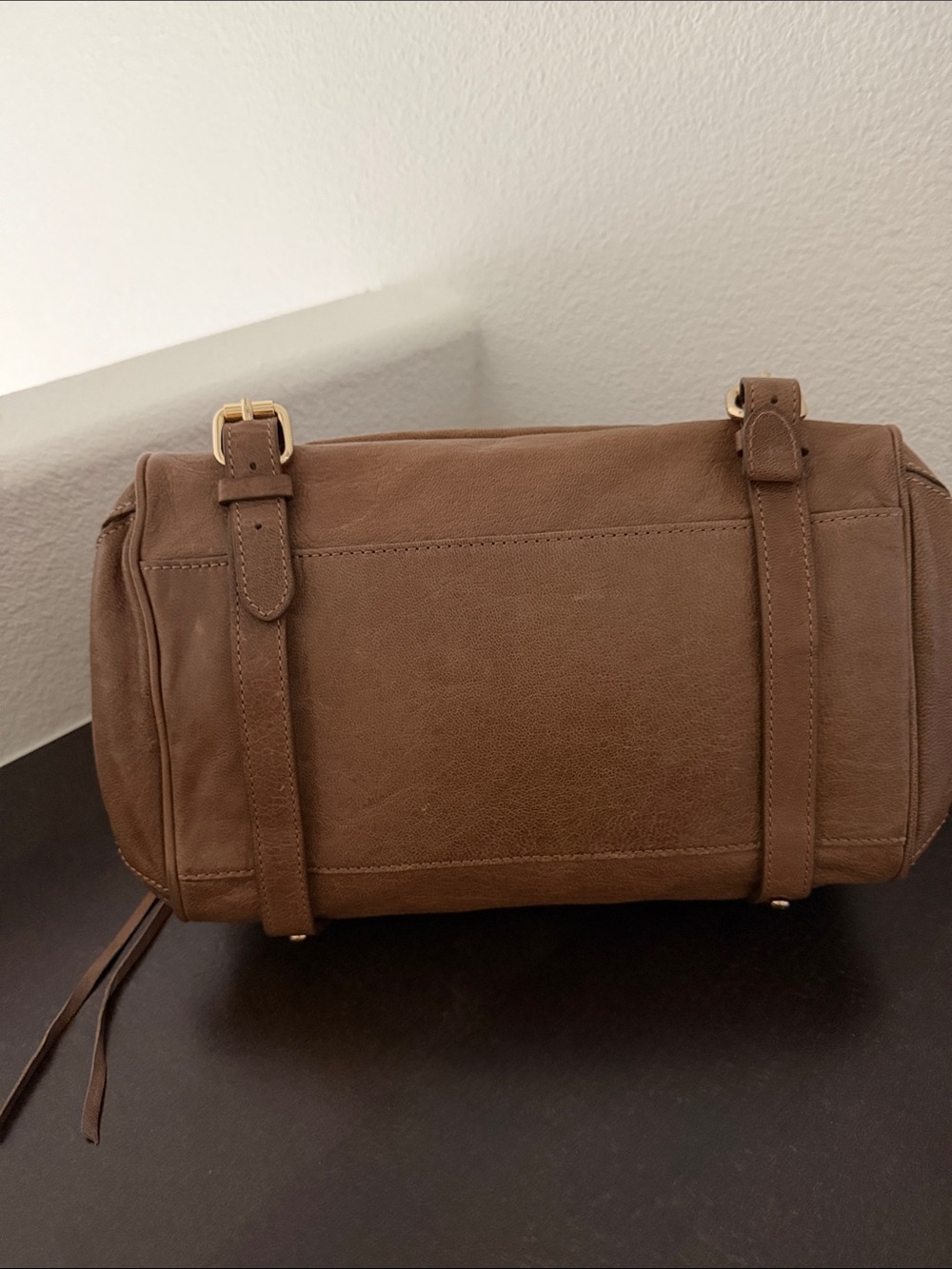 Rebecca Minkoff Brown Leather Cupid Satchel with Gold Hardware. - Picture 14 of 14